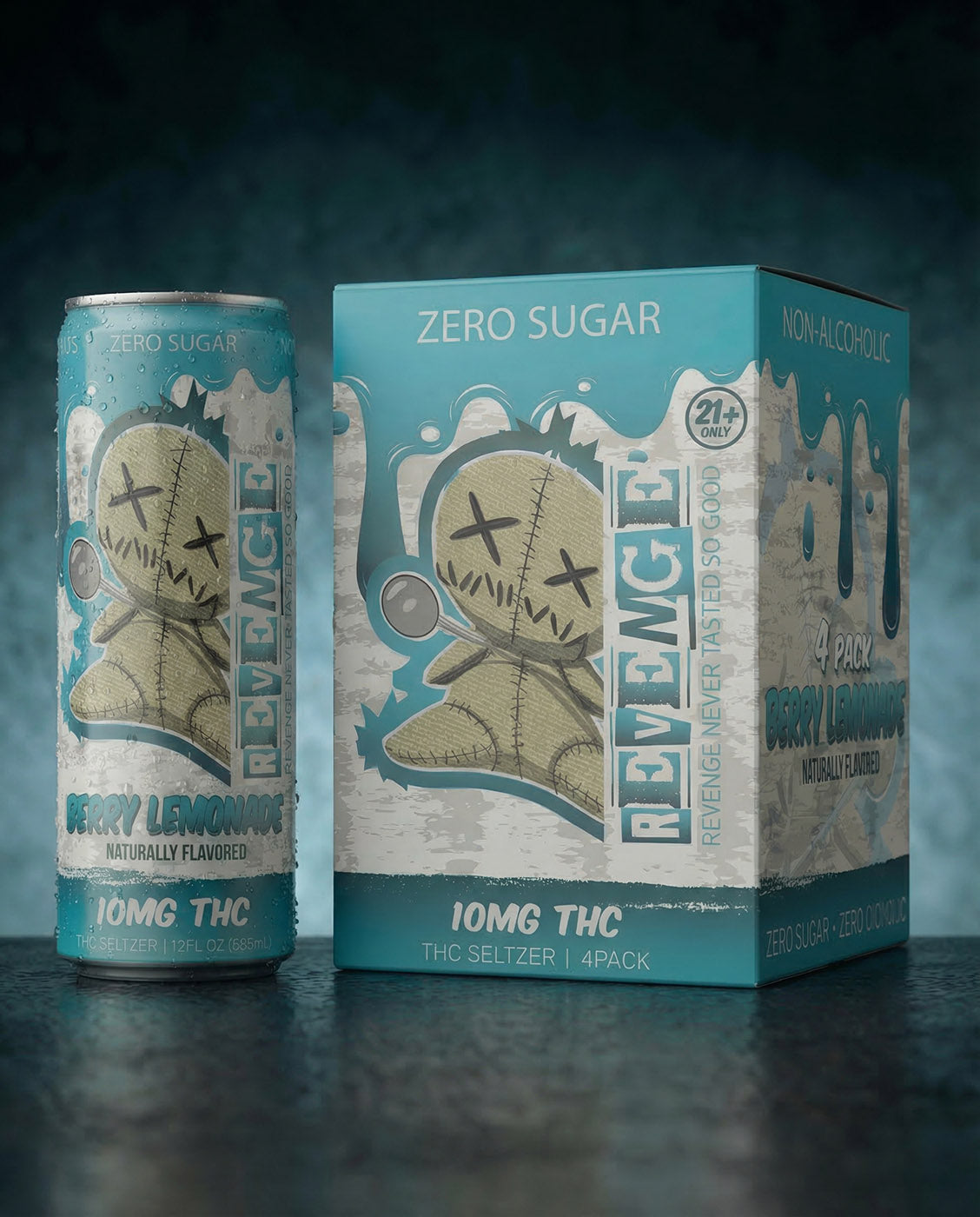 Revenge THC Seltzer - Berry Lemonade - 10MG-5
