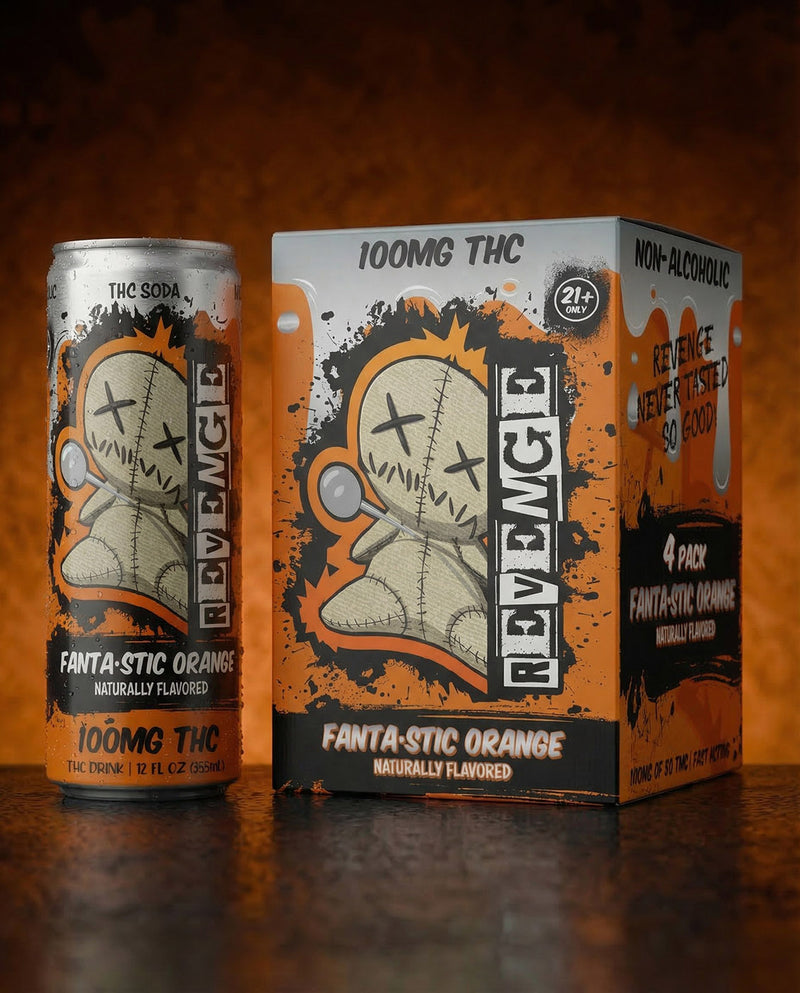 Revenge THC Soda - Fantastic Orange - 100MG-4