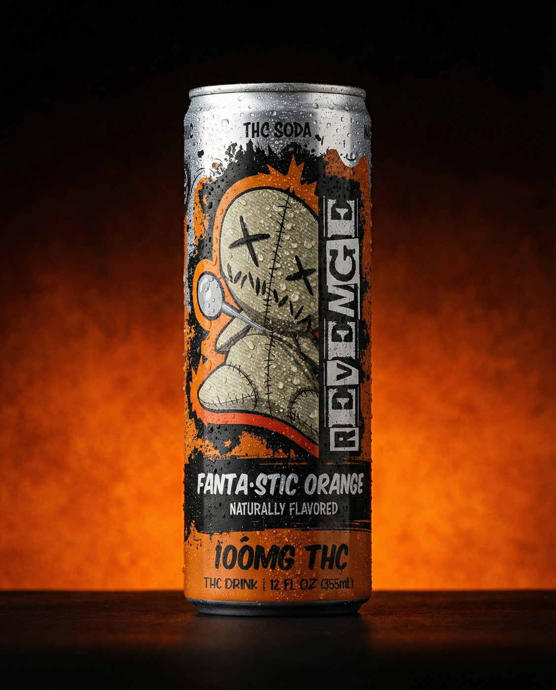 Revenge THC Soda - Fantastic Orange - 100MG